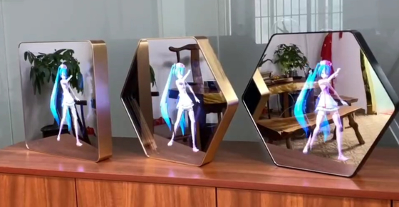 Голографический киоск Hologram дисплея зеркала 3D для рекламировать свет СИД