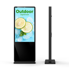 Пол стоящий LCD 65 дюймов на открытом воздухе рекламируя Signage 2500nits цифров дисплея делает водостойким