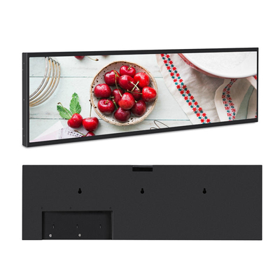 Протягиванный экран рекламы полки дисплея Lcd края цифров лифта такси Tft OEM плоский