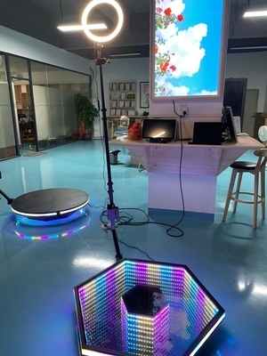Поворачивающийся 3D голографический дисплей Автоматический 360-градусный селфи фото будка