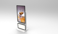 43 55-дюймовый киоск с цифровыми вывесками, вращающийся стенд на полу, рекламный дисплей 360 градусов