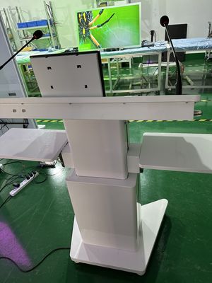32' Windows Interactive PCAP LCD Digital Display Lectern Smart Double Screen AIO Подиум для совещаний