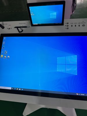 32' Windows Interactive PCAP LCD Digital Display Lectern Smart Double Screen AIO Подиум для совещаний