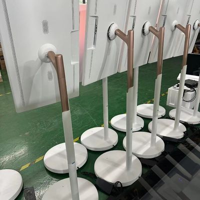 32 дюймовый портативный смарт интерактивный сенсорный киоск мобильный беспроводной LCD вращающийся дисплей
