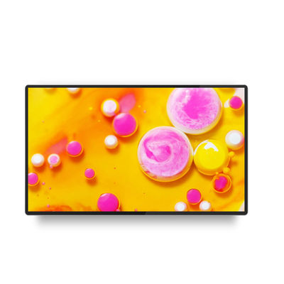 65-дюймовая 4K Ultra HD настенная цифровая вывеска с 4 мм / 10 мм скрещенными краями и инфракрасной сенсорной панелью