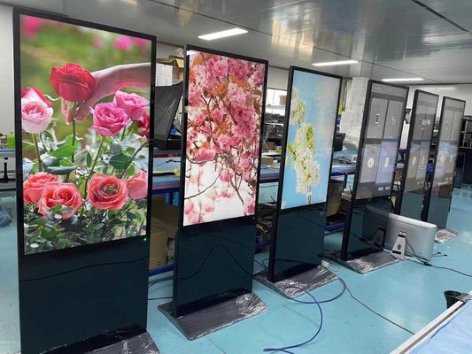 75 Стоячая цифровая вывеска Внутренний ультратонкий ЖК-дисплей полный экран