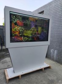 На открытом воздухе киоск экрана ландшафта монитора 65inch 55inch 43inch приложения ТВ меню цифров стойки пола