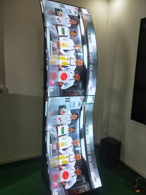 OLED 55&quot; стойка пола 1920x1080 400cd/m2 рекламируя игрока