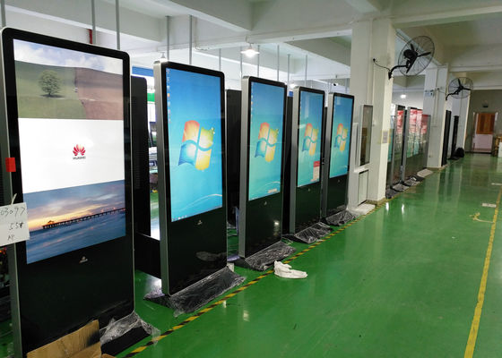 FCC киоска 1920x1080 HDMI положения пола LCD Signage 55in цифров