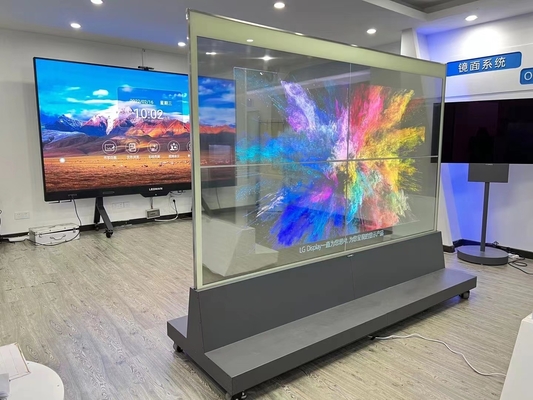 55 65 75 стена дисплея OLED дюйма коммерчески видео- изогнула гибкий экран