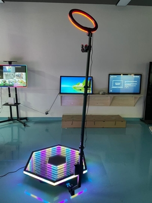Поворачивающийся 3D голографический дисплей Автоматический 360-градусный селфи фото будка