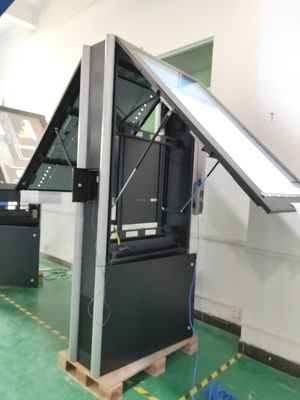 IP65 Zic покрытый сталь LG IPS наружный цифровой дисплей Multi Languange 50000 часов долгий срок службы