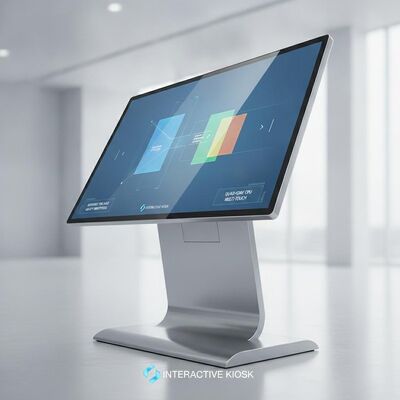 Время отклика 8 Ms Multi Touch Digital Signage предлагает четырехъядерный процессор и яркость 400 Cd m2 Идеально подходит для интерактивных киосков