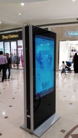 55 банка Lcd 3g цвета сторон стойки пола дюйма signage двойного черного цифровой