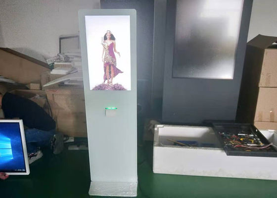 Экран касания киоска данным по касания 42 дюймов высокого лоска белый большой ультракрасный с принтером