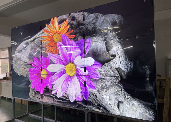 Стена крытое 250W 55 узкого шатона экрана LCD видео- 65 дюймов 500cd/m2